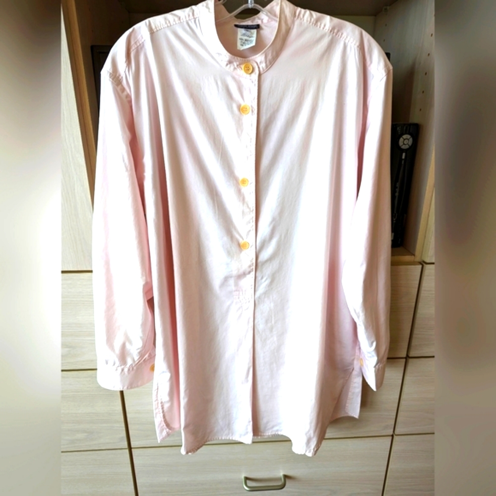 Vintage Giorgio Armani pink overshirt.